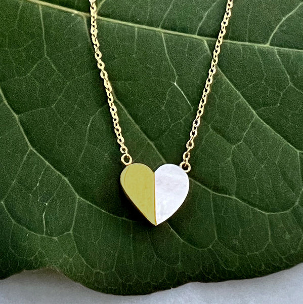 Pearl Heart Necklace - Gold, China - Women's Peace Collection