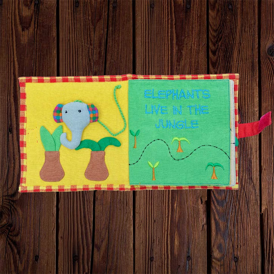 Fair Trade children's fabric book ethically handmade by artisans
