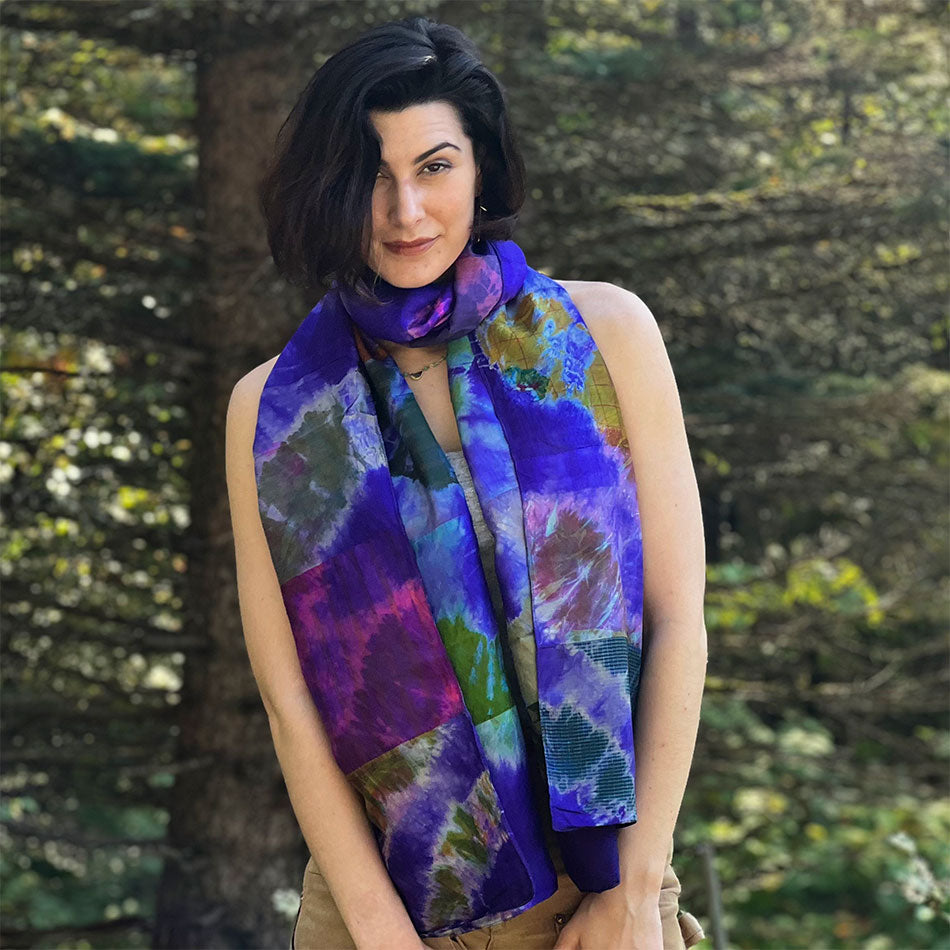 Fair trade silk scarf