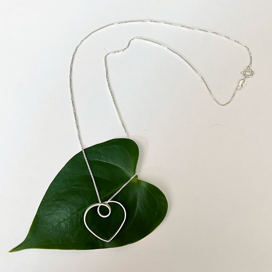 Heart To Heart Necklace - Sterling Silver, Indonesia