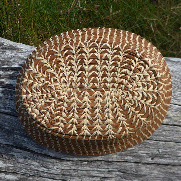 Rosa Pine Needle Basket, Guatemala - Women's Peace Collection