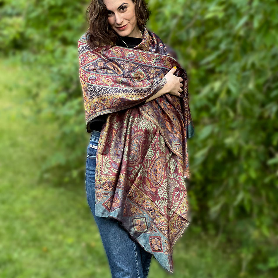 Fair trade modal scarf wrap handmade by women artisans in India