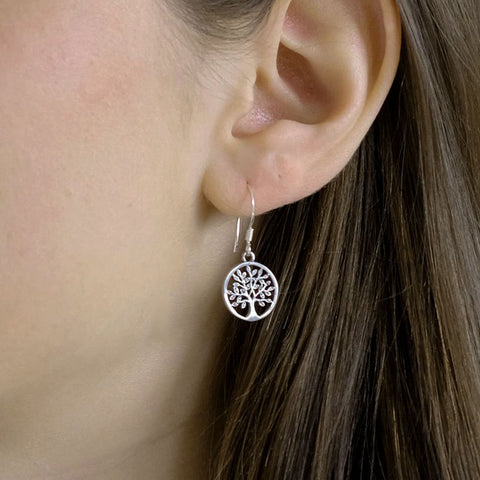 Sterling silver fair trade earrings handmade in Bali