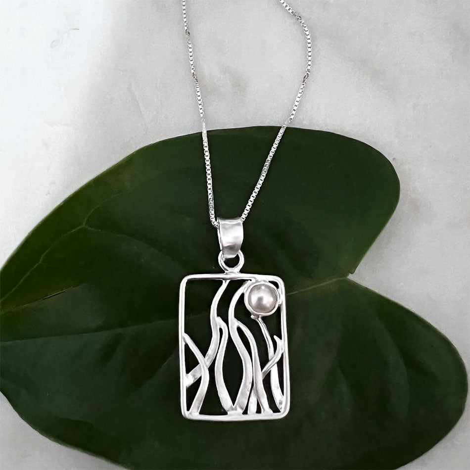 Fair trade sterling silver necklace handmade