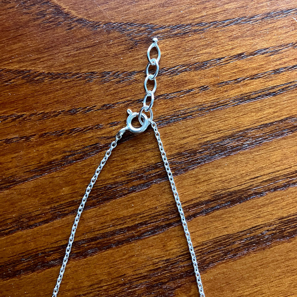 Fair trade sterling silver necklace clasp