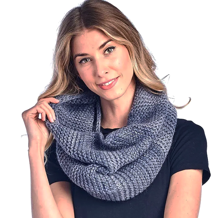 Alpaca/Wool Neck Warmer - Bluestone Gray, Peru