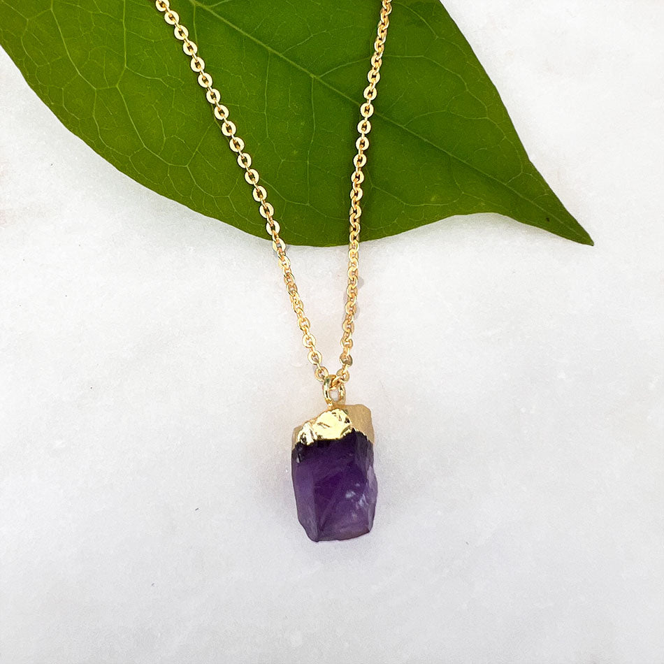 Fair trade amethyst necklace