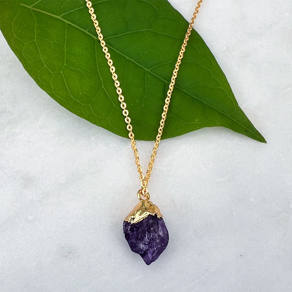 Fair trade amethyst necklace
