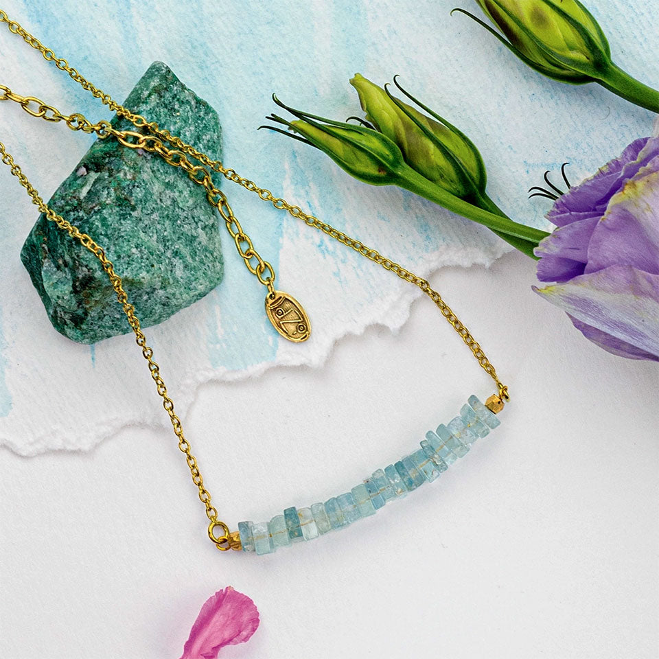 FAir trade apatite necklace
