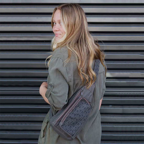 Fair trade recycled cotton backpack 