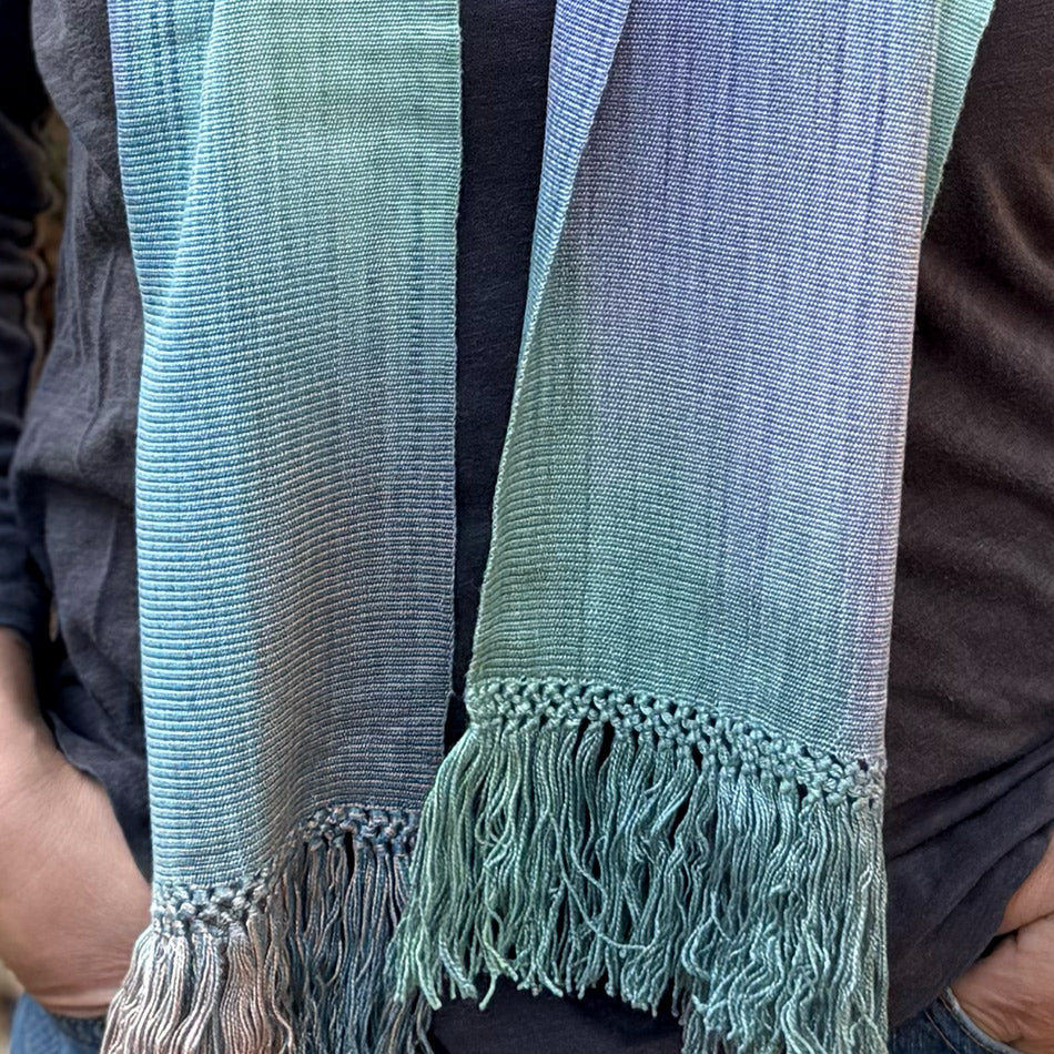 Fair trade bamboo scarf ethically handwoven in Guatemala