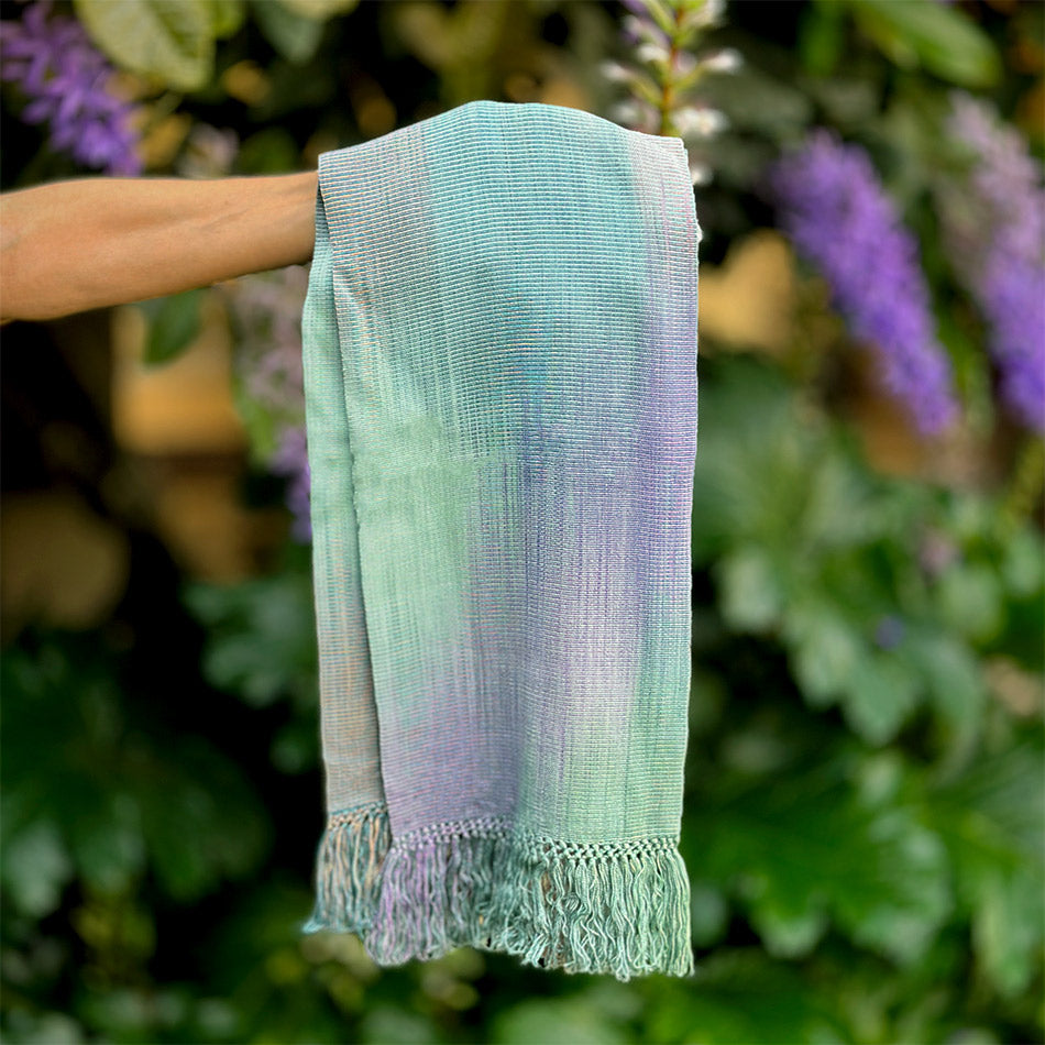 Fair trade bamboo scarf ethically handwoven in Guatemala