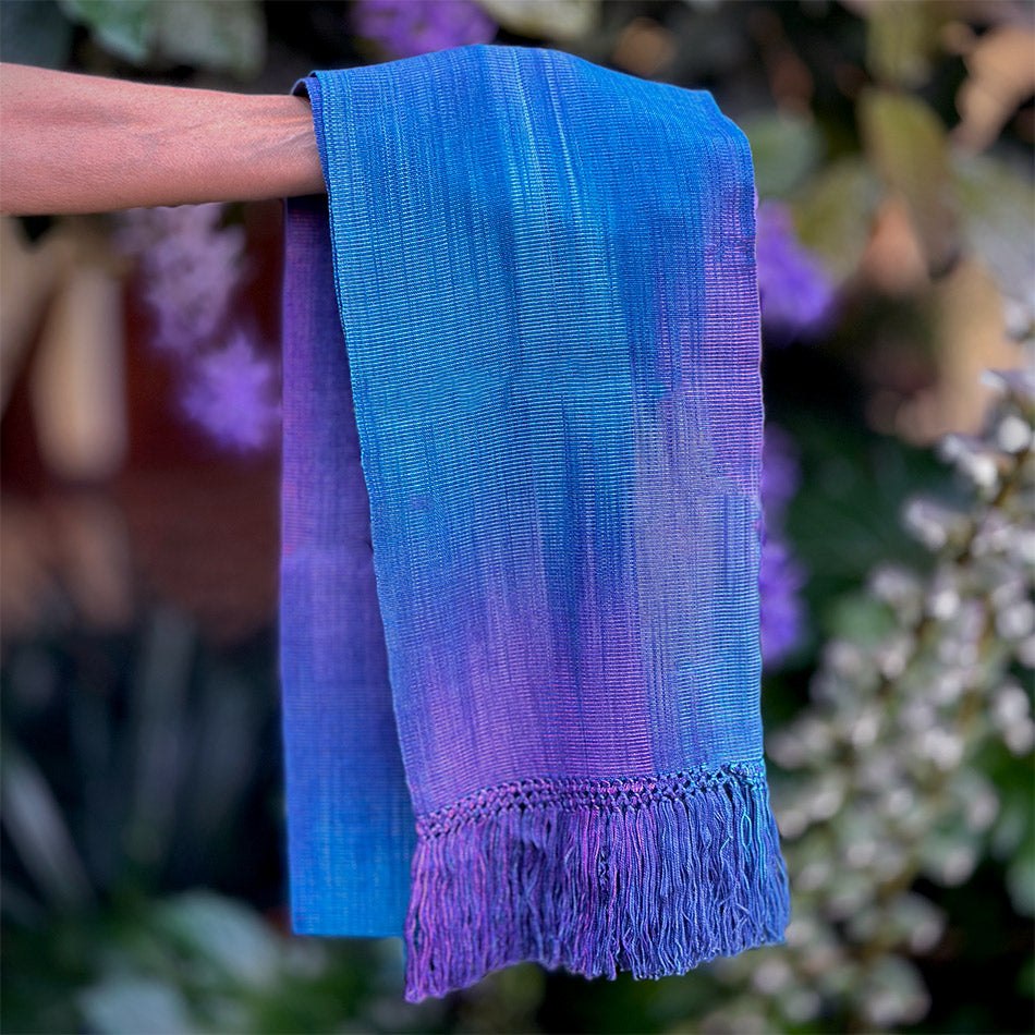Fair trade ethically handwoven bamboo scarf