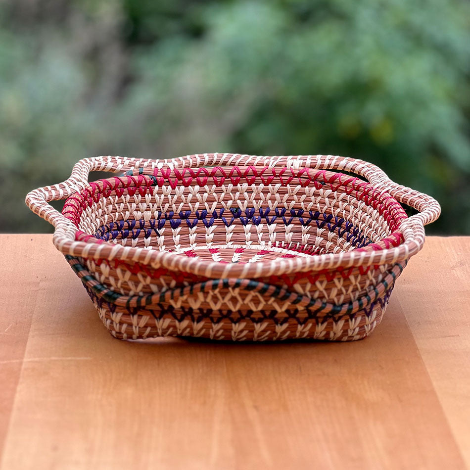 Fair trade pine needle basket