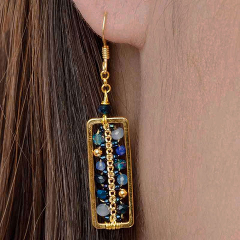 Fair trade beaded earrings handmade