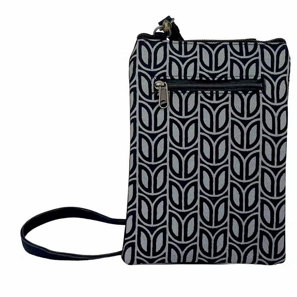 Cell phone bag ethically handmade by survivors of human trafficking