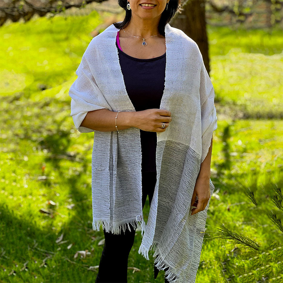Fair trade handwoven scarf wrap