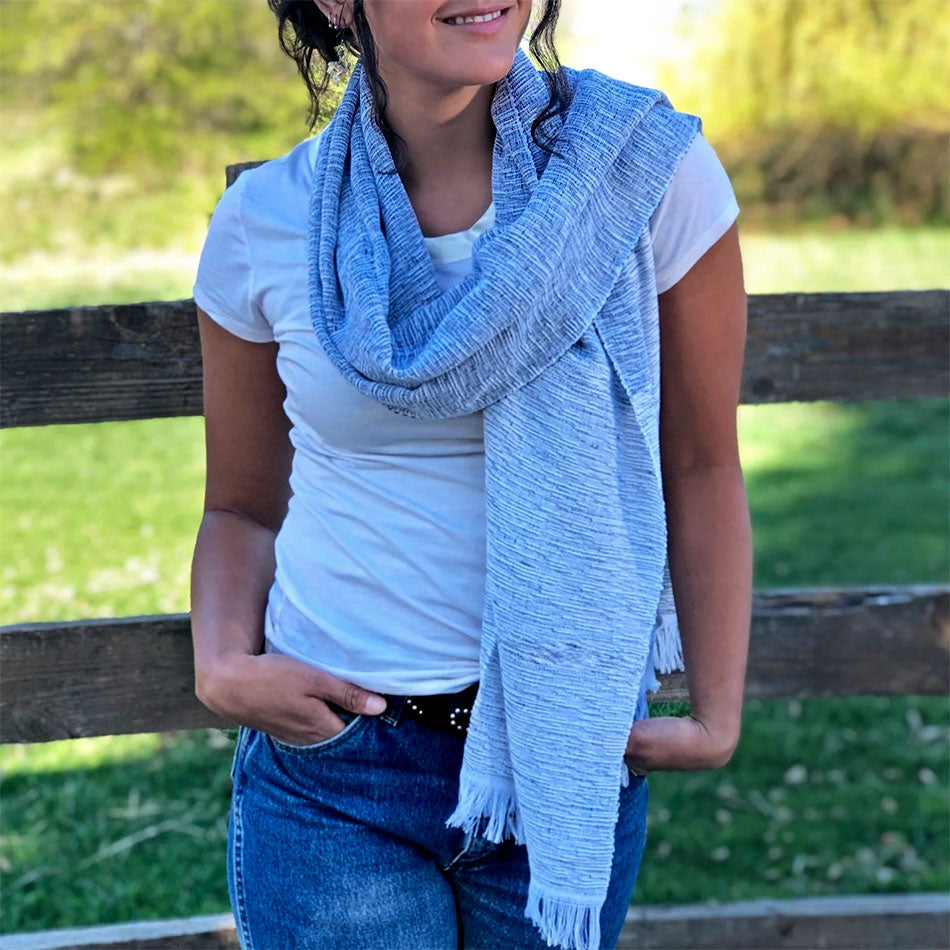 fair trade handwoven cotton scarf