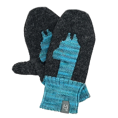 Fair trade alpaca mittens kid's