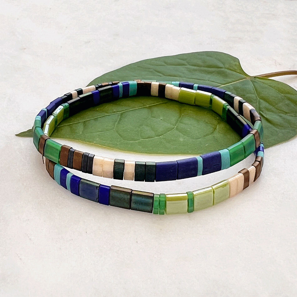 Fair trade bead bracelet set handmade in Guatemala