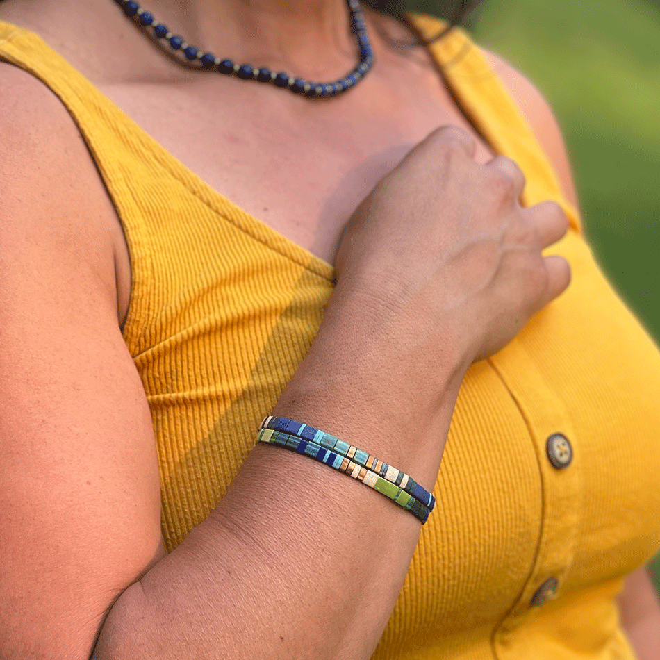 Fair trade bead bracelet set handmade in Guatemala