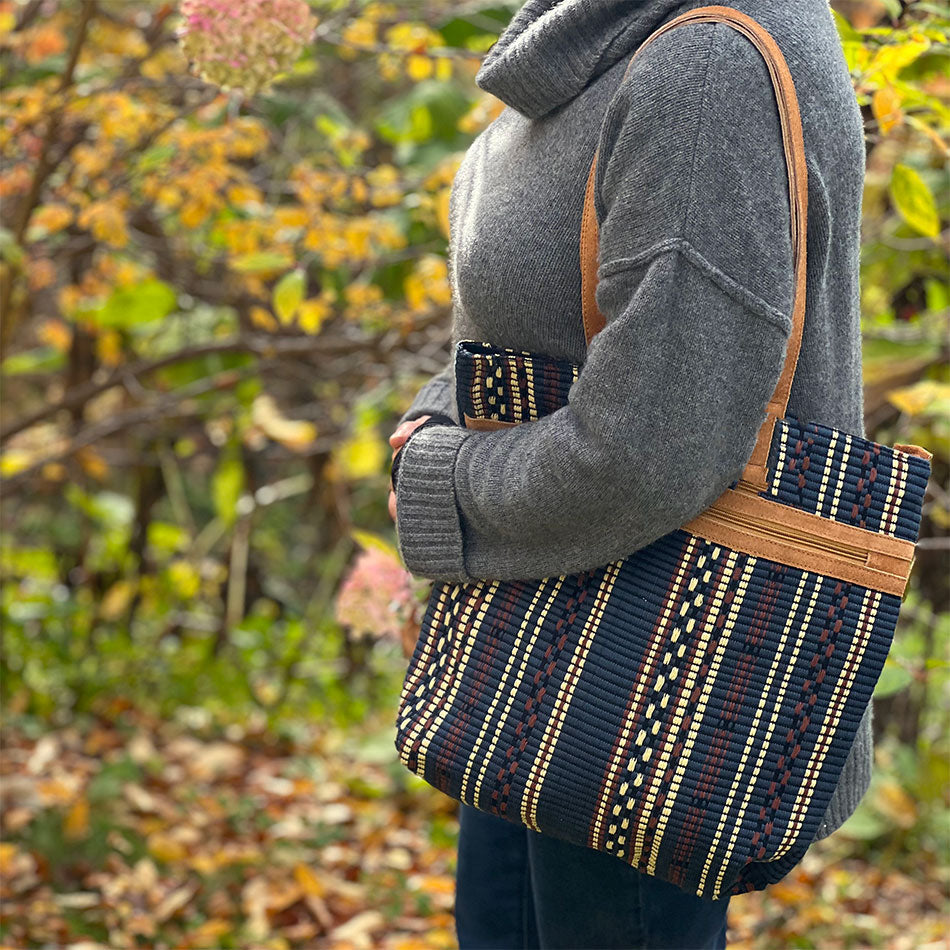 Fair trade handmade tote bag