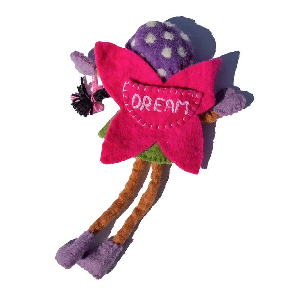 Fair trade felt tooth fairy pillow