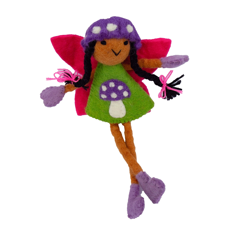 FAir trade felt tooth fairy pillow