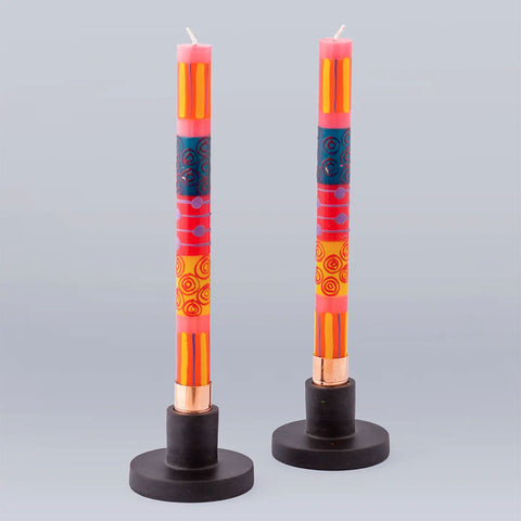 Fair trade hand painted candles