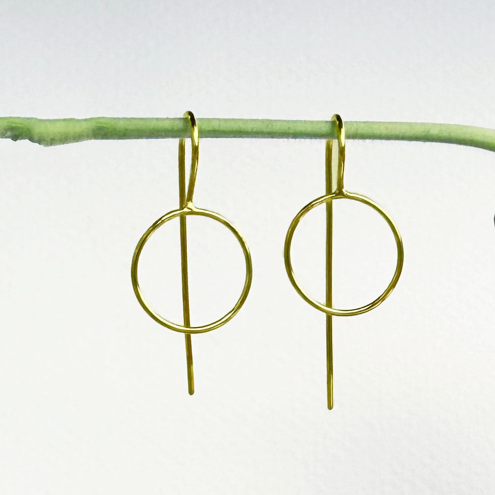 Fair trade brass earrings