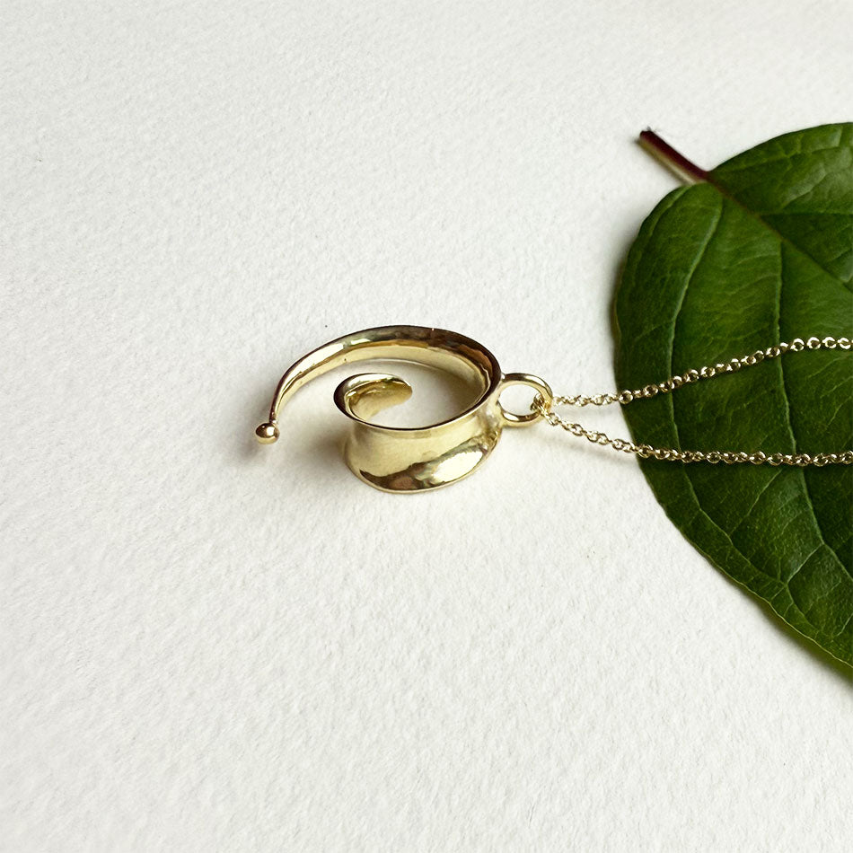 Fair trade spiral necklace ethically handmade