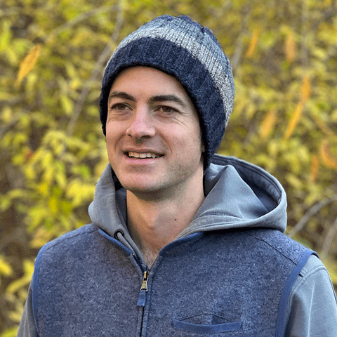 Fair trade men's wool hand knit hat