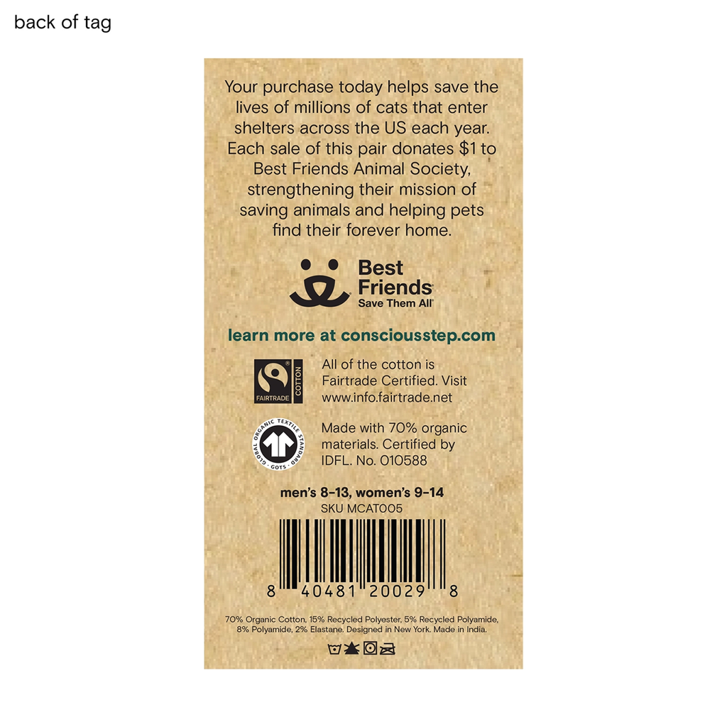 Back of tag describing Best Friends Animal Society