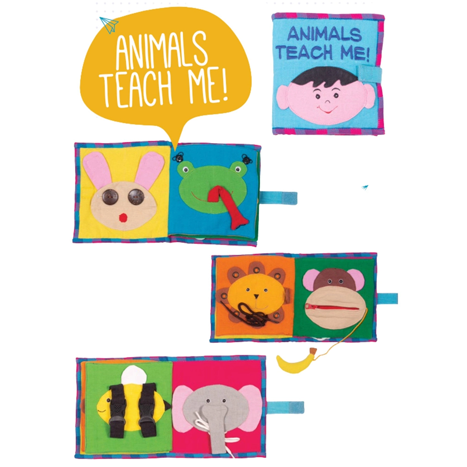 Photo of all the pages in the book Animals Teach Me