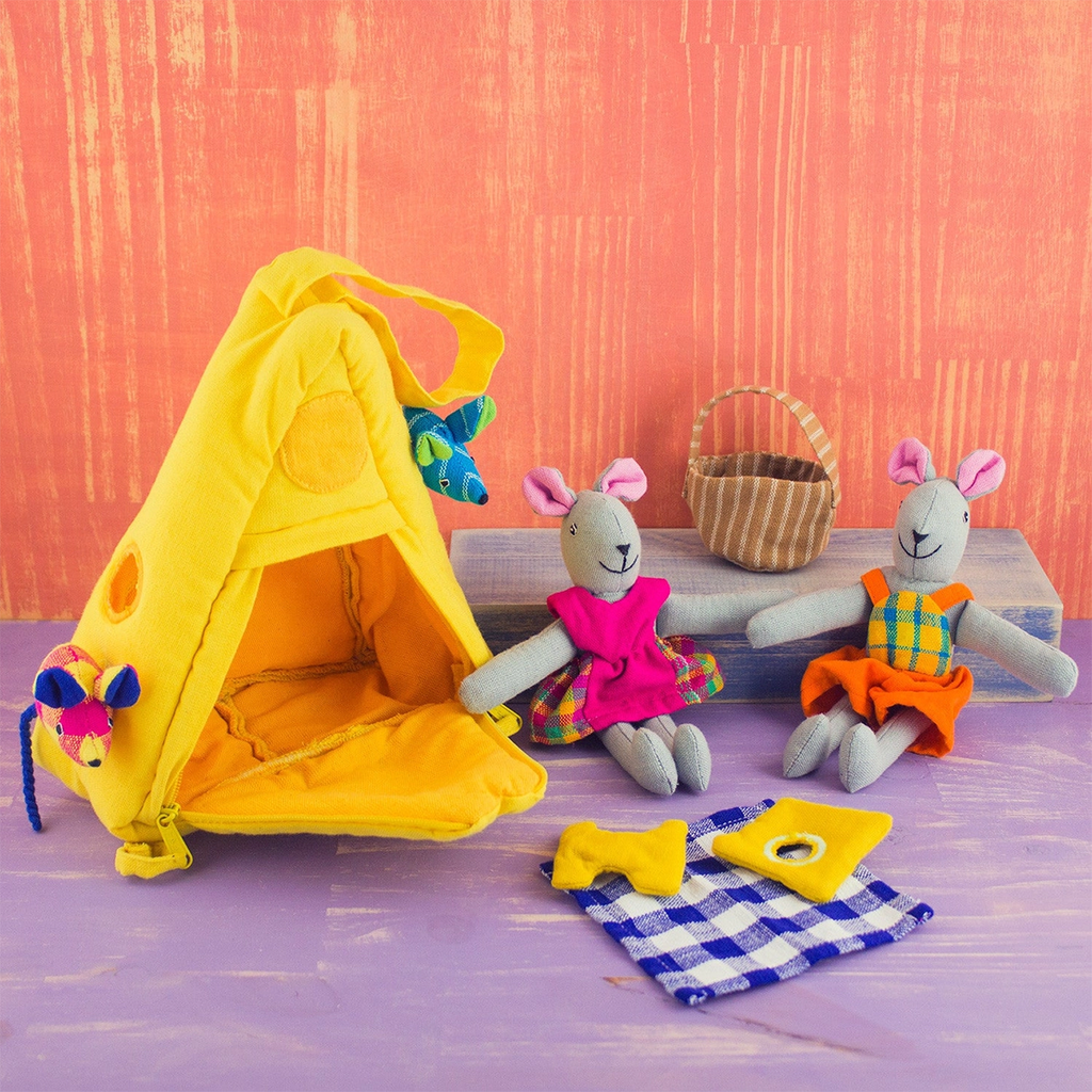 Cotton mouse picnic toy set