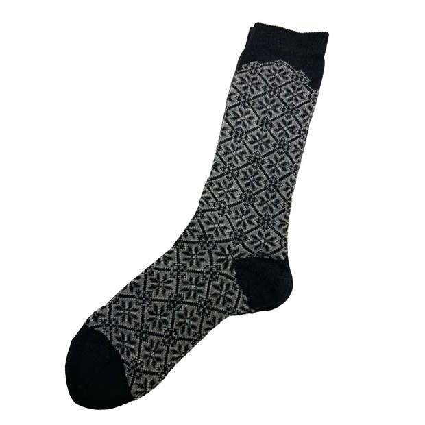 Alpaca socks in a gray black Scandinavian design