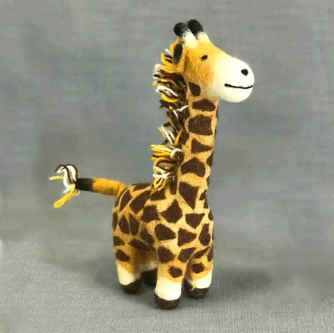 Fair trade felt giraffe
