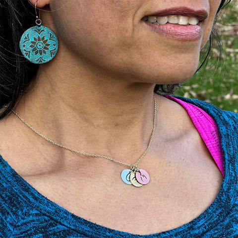 Four elements fair trade necklace