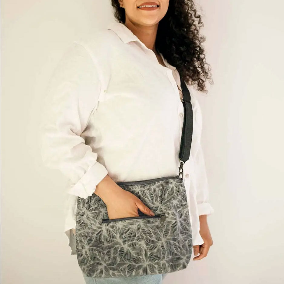 Fair trade handbag handmade by survivors of human trafficking