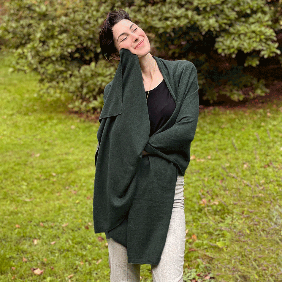 Fair trade cashmere scarf wrap