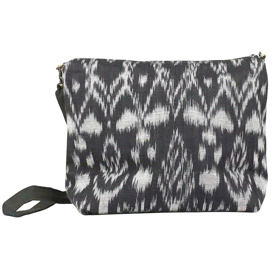 Fair trade recycled cotton crossbody bag ethically handmade