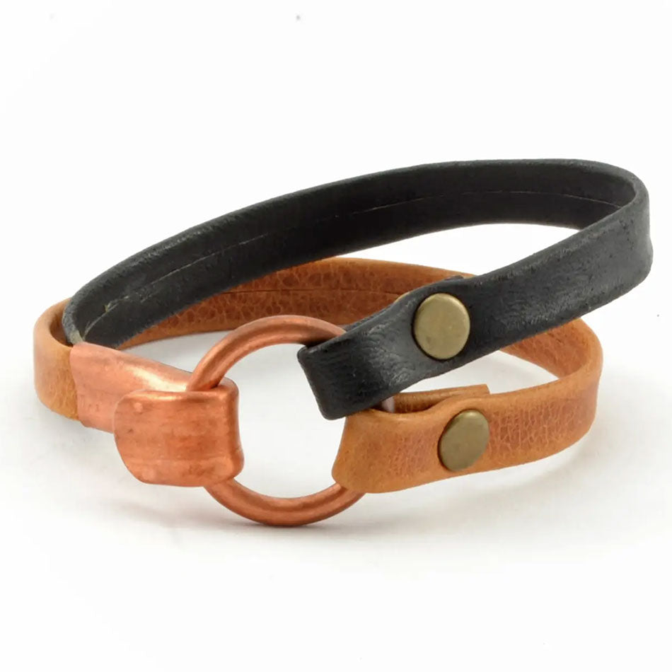 Unisex Leather Bracelet, Guatemala