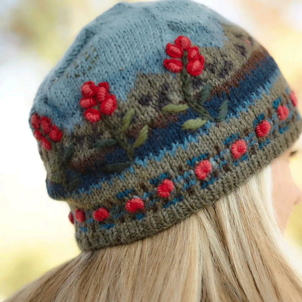 Fair trade wool hat hand knit