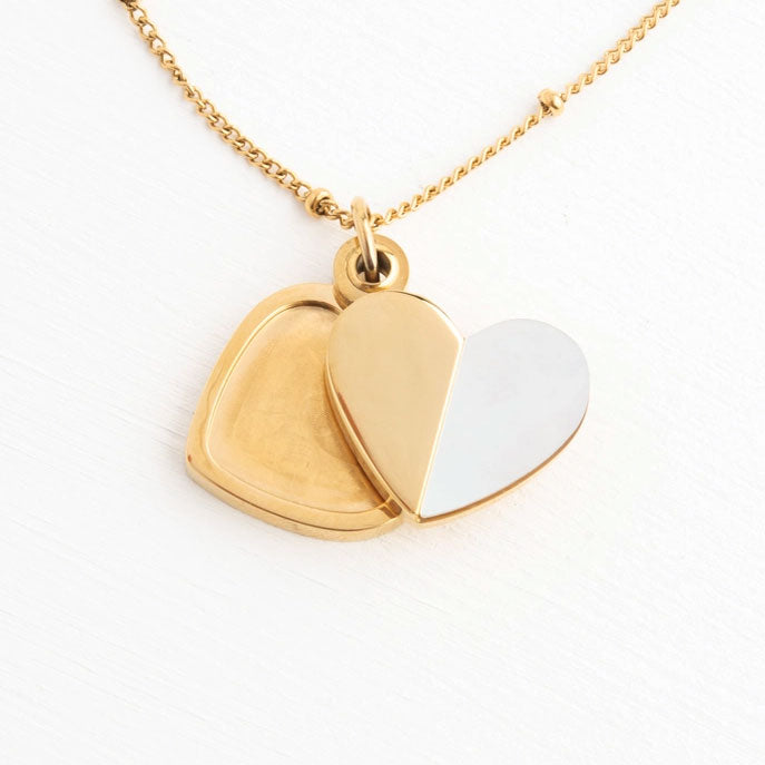 FAir trade gold pearl locket