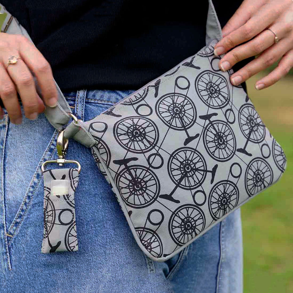 Fair trade cotton bicycle purse