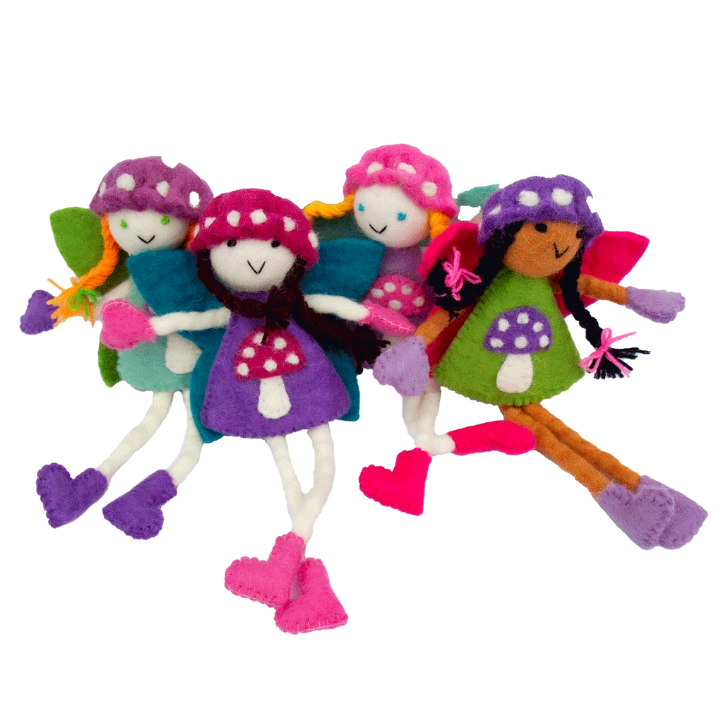 Fair trade felt tooth fairy pillow