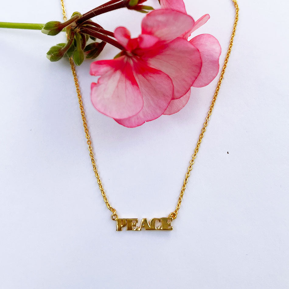 Fair trade peace necklace