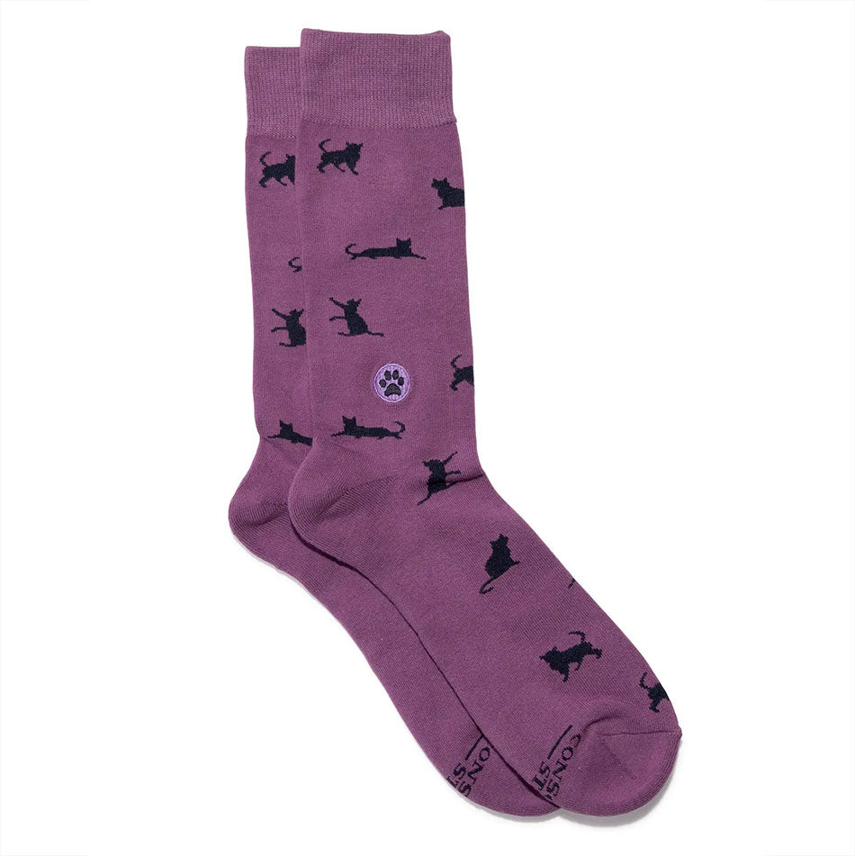 Fair trade organic cotton cat socks