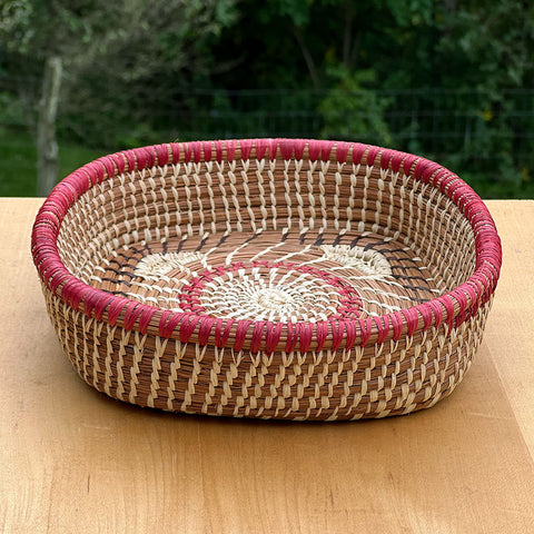 Fair trade pine needle basket