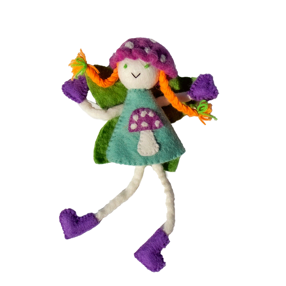 Fair trade felt tooth fairy pillow